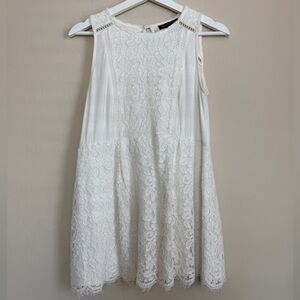 A Pea in the Pod Cream Lace Maternity Tank Dress